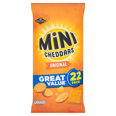 Jacob's Mini Cheddars Original Cheese Snack Biscuits Multipack