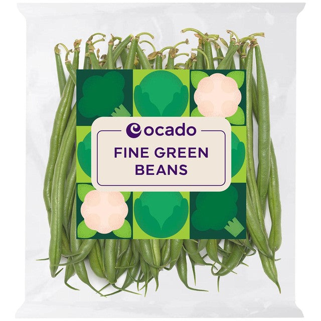 Ocado fine green beans 200g, imported from the UK