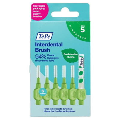TePe Green Interdental Brushes 0.8mm Interdental Care