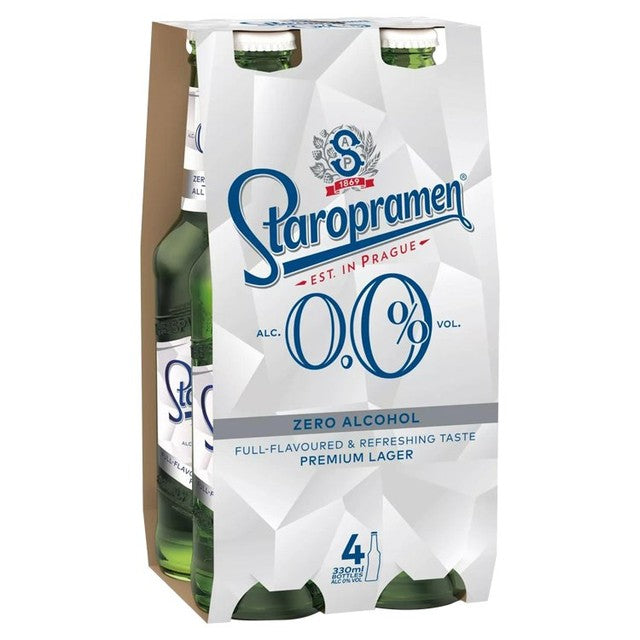 Staropramen Premium Lager 0% alcohol-free 4x330ml (British brand)