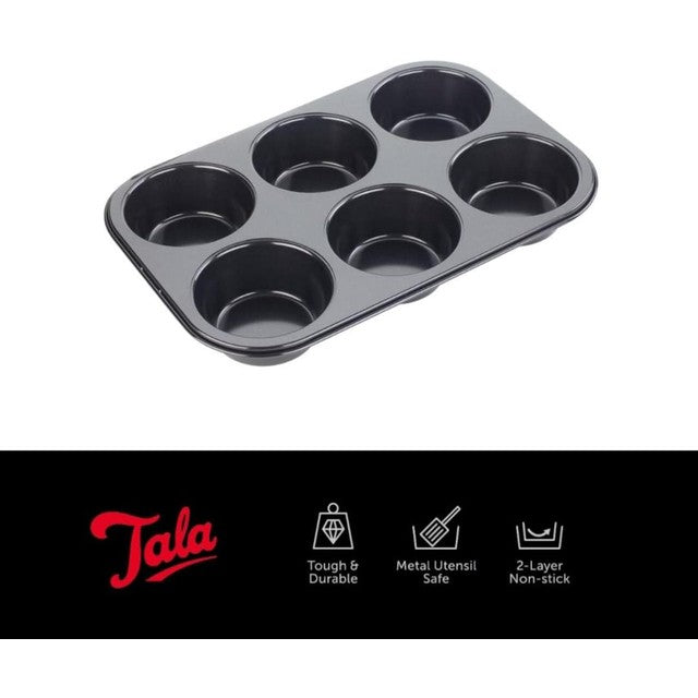 Tala non-stick 6 cup muffin tin (British brand)