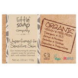 Little Soap Company Organic Bar Soap Unperfumed 110g, imported from the UK