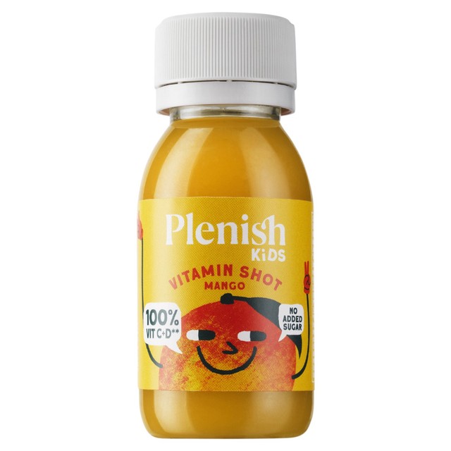 Plenish Kids Mango Shot 60ml, imported from the UK