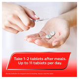 Rennie Deflatine trapped wind relief tablets, imported from the UK