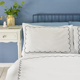 Catherine Lansfield scallop border super king duvet set - British product
