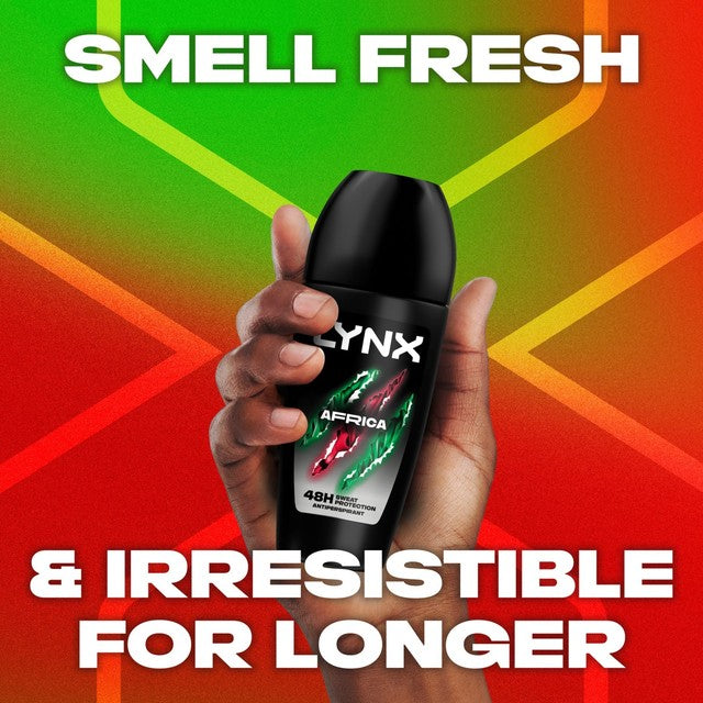 Lynx Africa antiperspirant roll-on deodorant 50ml, UK version