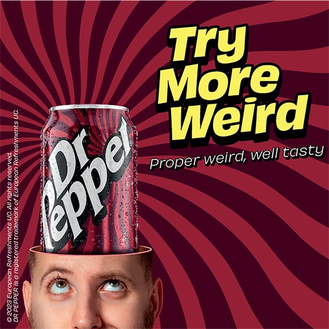 Dr Pepper fruit flavour soft drink 6x250ml - British product