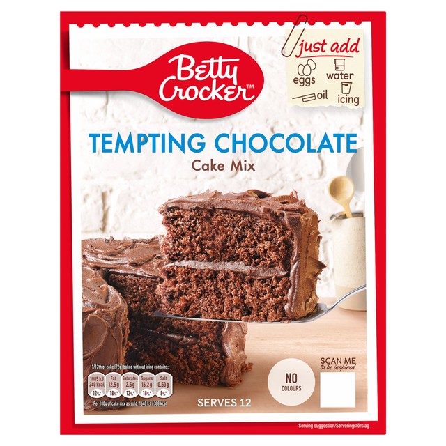 Betty Crocker tempting chocolate cake mix 425g - British product