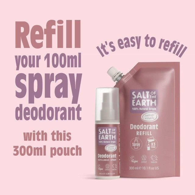 Salt of the Earth Natural Deodorant Spray Refill Lavender & Vanilla