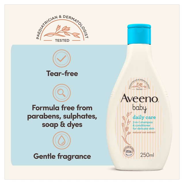 Aveeno Baby 2-in-1 Shampoo & Conditioner 250ml - British product