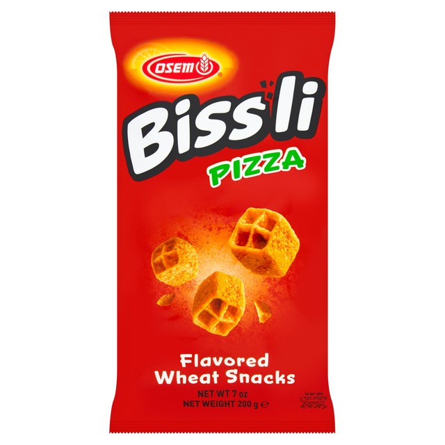 Osem Bissli Pizza flavoured wheat snacks 70g, imported from the UK