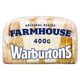 Warburtons White Farmhouse thick sliced white bread 400g (British brand)