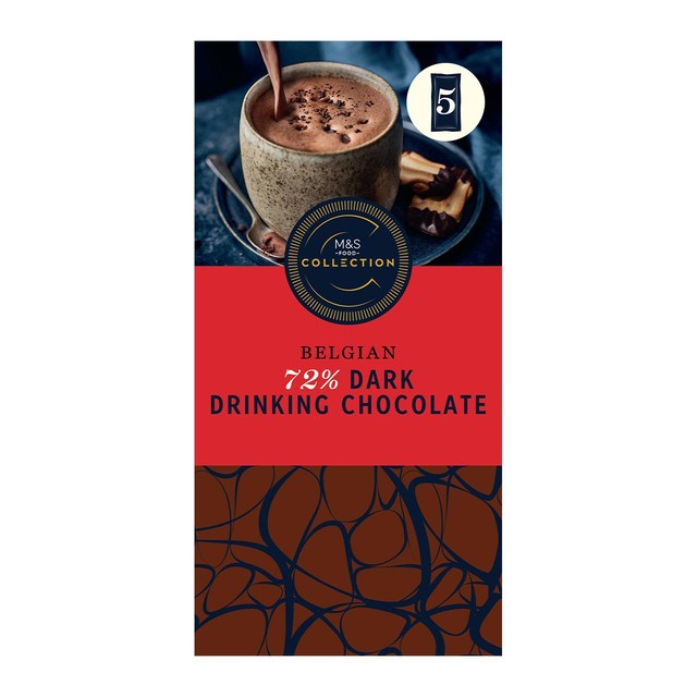 M&S Belgian dark drinking chocolate 175g, imported from the UK