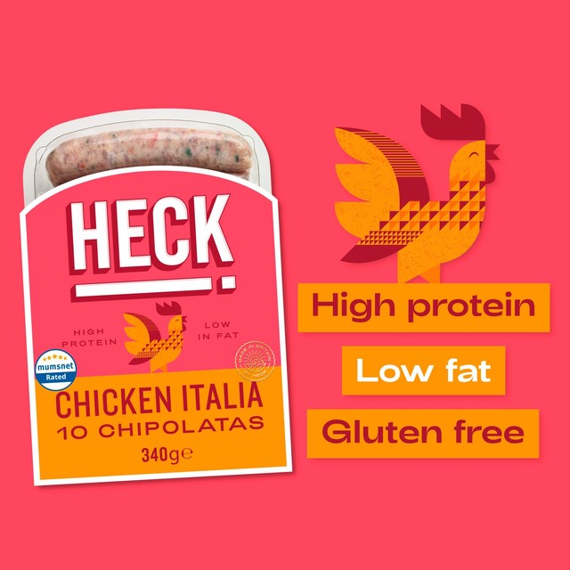 Heck Chicken Italia Chipolatas 340g, UK version