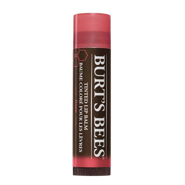 Burt's Bees tinted lip balm in Rose 4.25g - British product