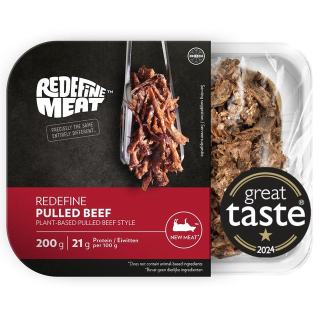 Redefine Meat plant based pulled beef 200g, imported from the UK