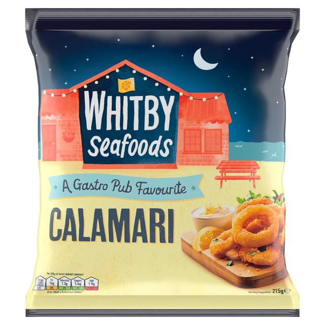 Whitby breaded calamari rings 215g (British brand)