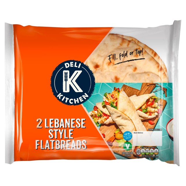Deli Kitchen Lebanese Style flatbread 2 x 100g - British product