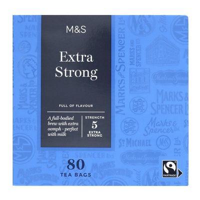 M&S Fairtrade Extra Starker Schwarztee Beutel 80er Packung