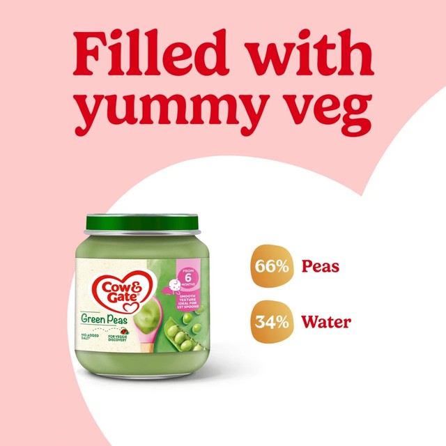 Cow & Gate peas baby food 125g - British product