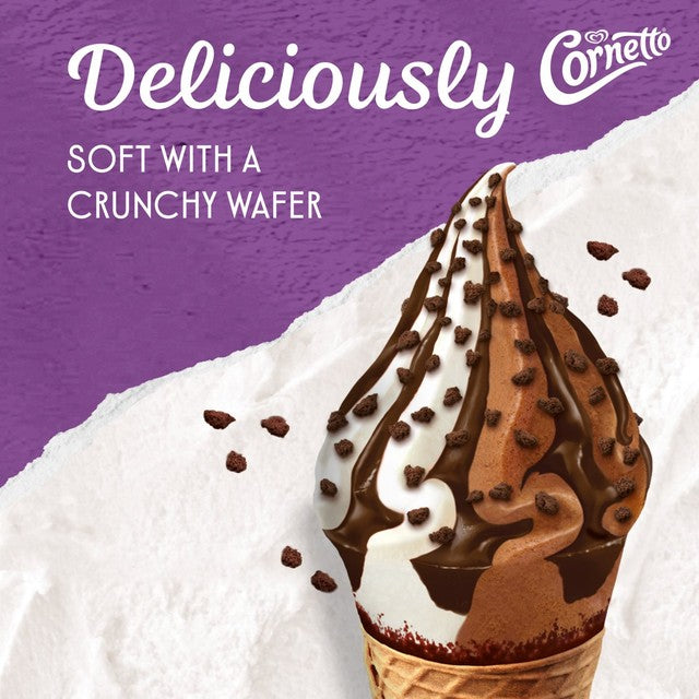 Wall's Soft Cookie & Chocolate ice cream cones 4 x 140ml - British product