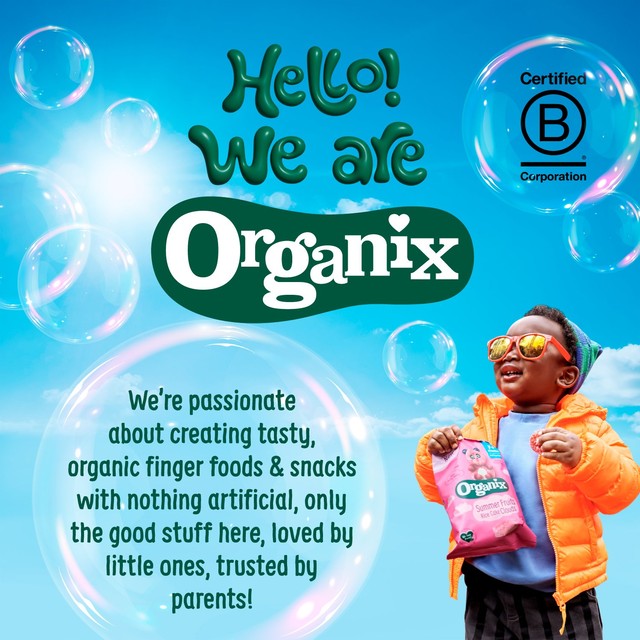 Organix apple rice cake clouds 40g baby snack, imported from the UK
