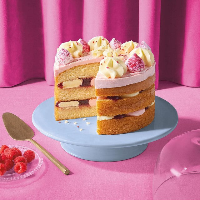 M&S Raspberry Ripple Cake 960g, imported from the UK