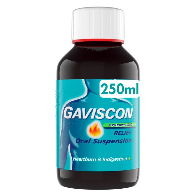 Gaviscon Peppermint Liquid oral suspension 250ml, UK version