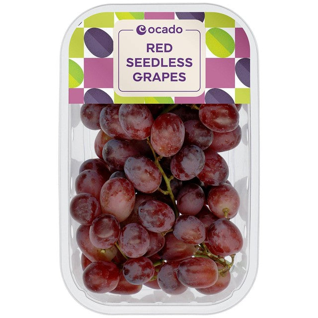 Ocado Red Seedless Grapes 500g, imported from the UK