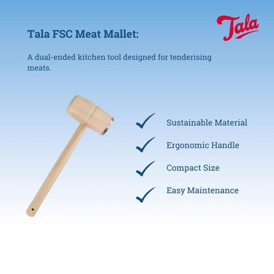 Maillet à viande Tala, attendrisseur, ustensile de cuisine