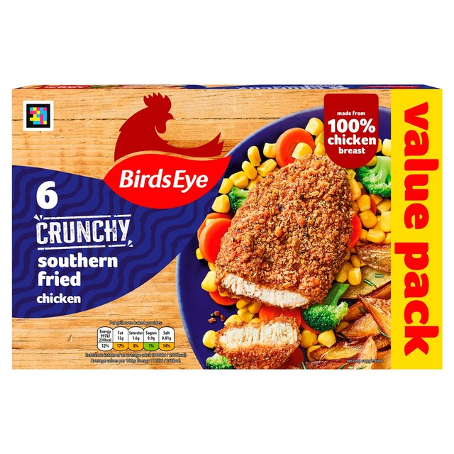 Birds Eye Southern Fried Chicken Breast Steaks in Breadcrumbs 540g - British product