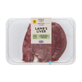 M&S lamb's liver 250g, imported from the UK