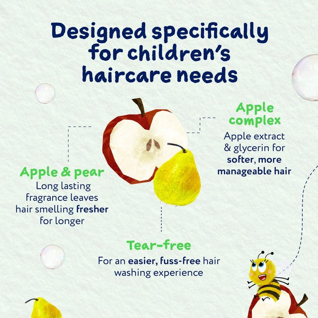 Childs Farm apple and pear 2-in-1 shampoo and conditioner 250ml - British product
