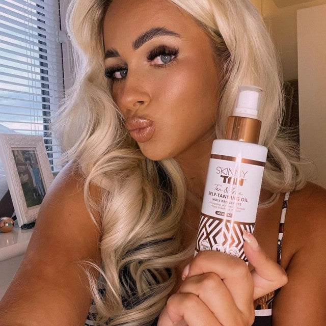 Skinny Tan Tan & Tone Self -Tanning Oil Dark