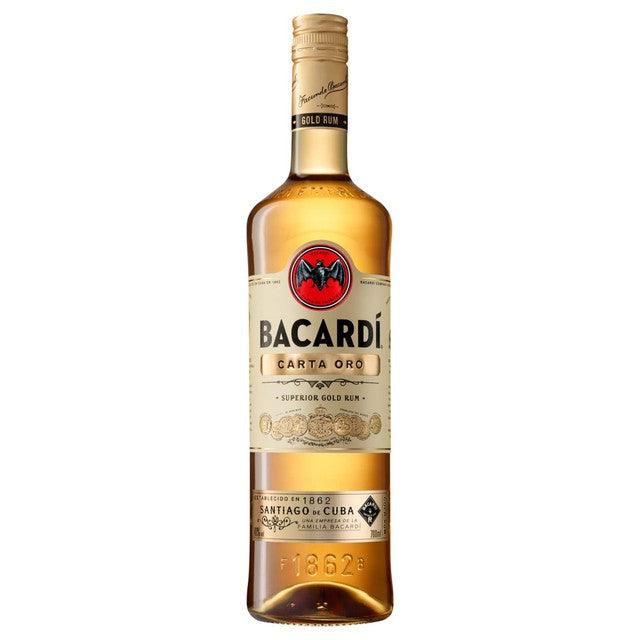 Bacardi Carta Oro Gold Rum 70cl - British product