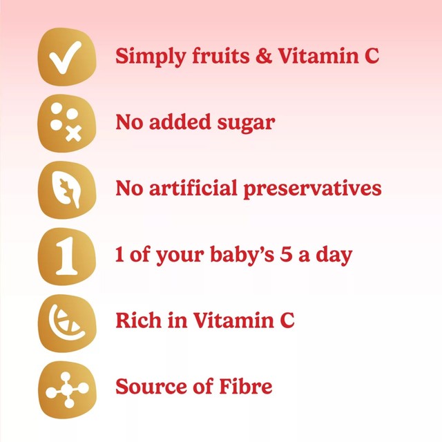 Cow & Gate apple pear banana apricot baby food pouch 100g - British product