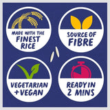 Tilda golden vegetable microwave long grain rice 250g (British brand)