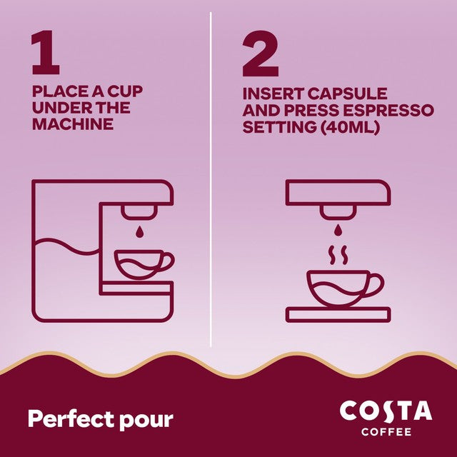 Costa medium roast coffee pods 10 pack - British product