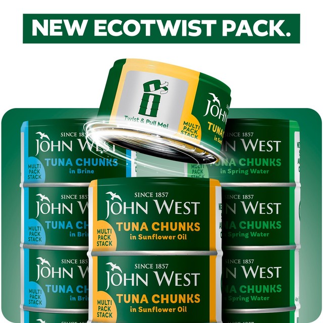 John West tuna chunks in sunflower oil 4 x 125g, UK version