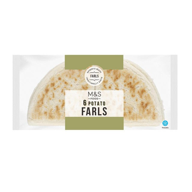 M&S Irish potato farls 6 per pack, imported from the UK