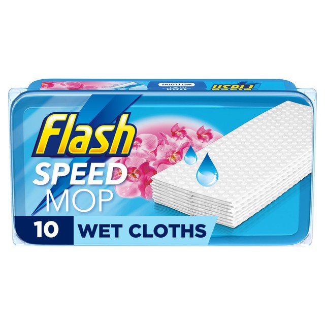 Flash Speed Mop Refill Cloths Wild Orchid Pack 10 - British product