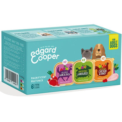Edgard & Cooper Natural Adult Grain Free Wet Dog Food Multipack 600g