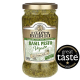 Filippo Berio vegan basil pesto sauce 190g - British product