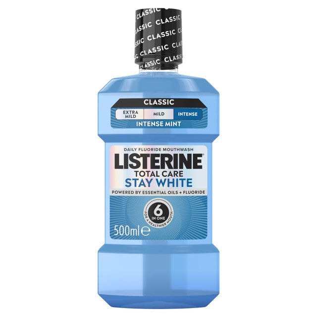 Listerine Total Care Mouthwash Intense Mint 500ml, UK version
