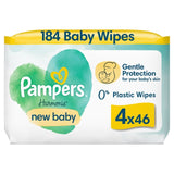 Pampers Baby Wipes Plastic Free 4 packs, imported from the UK