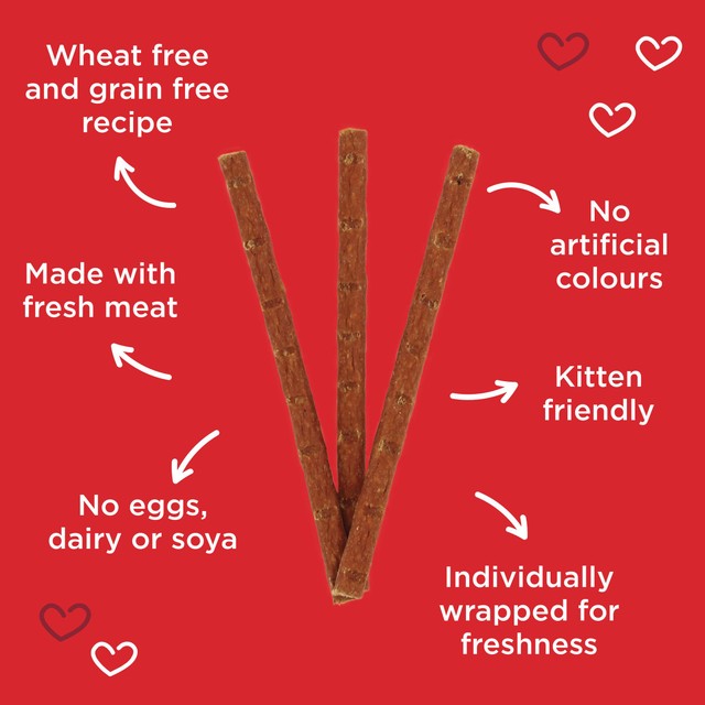 Webbox cat treat sticks with beef and rabbit 30g (British brand)