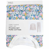 M&S Ditsy Pyjamas ivory 6-7 years - British product