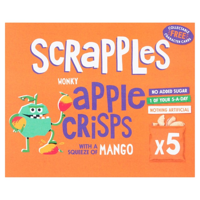 Scrapples kids apple and mango crisps 5x12g multi-pack (British brand)