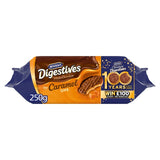 McVitie's milk chocolate digestives with caramel biscuits 250g, imported from the UK