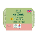 M&S organic free range medium eggs, imported from the UK